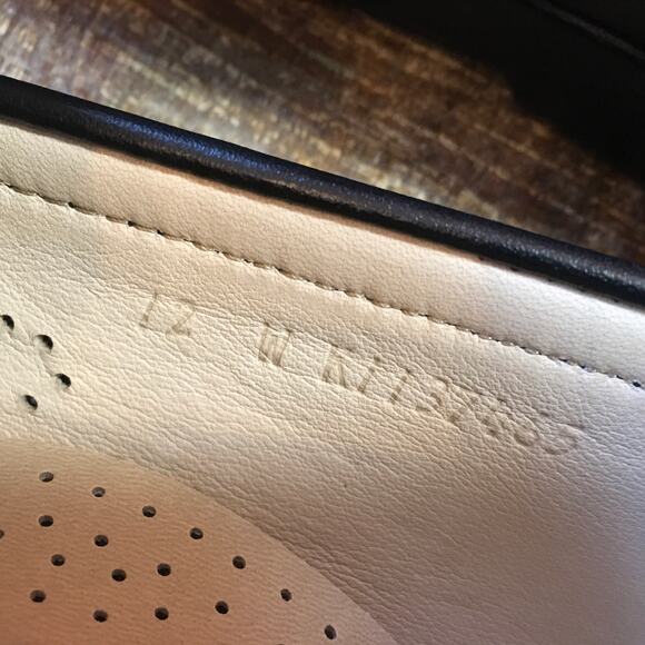 SAS San Antonio Shoes Ace Slip On Moccasin Mens 12W Black Leather Shoe Loafer - Picture 6 of 11